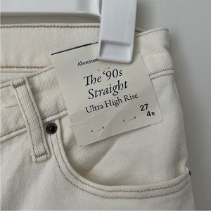 NWT Abercrombie & Fitch 90s straight ultra high rise size 27 regular